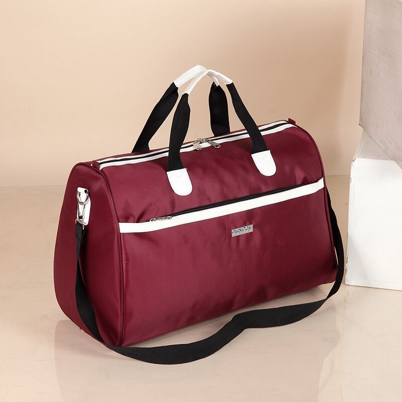 Torba za putovanje velike kapacitete, multifunkcionalna: preko ramena, crossbody i ručno nošenje; kompatibilna s teleskopskim ručkom kofera
