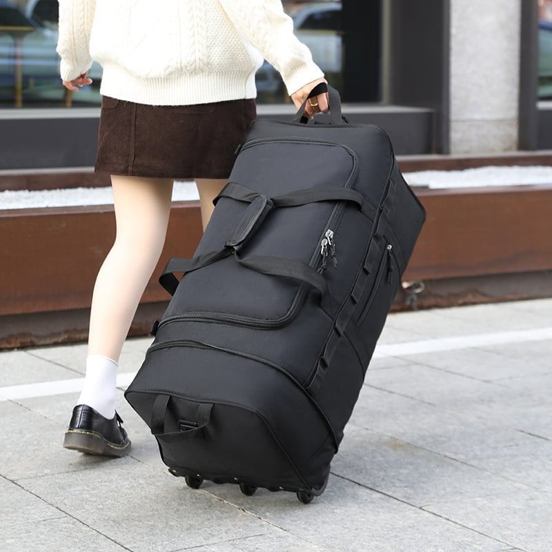 Torba za putovanje od Oxford materijala s kotačićima, unisex torba za rame/crossbody, sklopiva višenamjenska torba za prtljagu