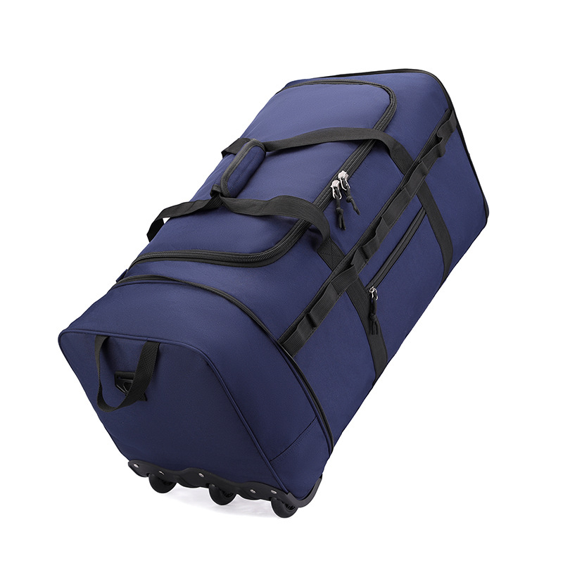 Torba za putovanje od Oxford materijala s kotačićima, unisex torba za rame/crossbody, sklopiva višenamjenska torba za prtljagu