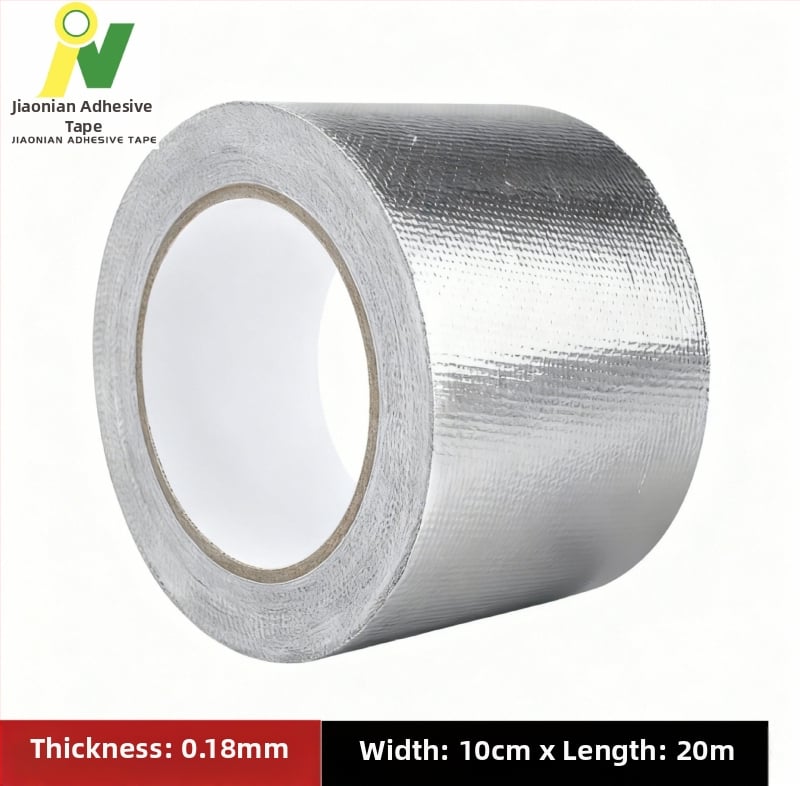 Bandă din țesătură de sticlă cu folie de aluminiu, ignifugă, rezistentă la temperaturi înalte, anti-îmbătrânire, pentru înfășurare și etanșare conducte