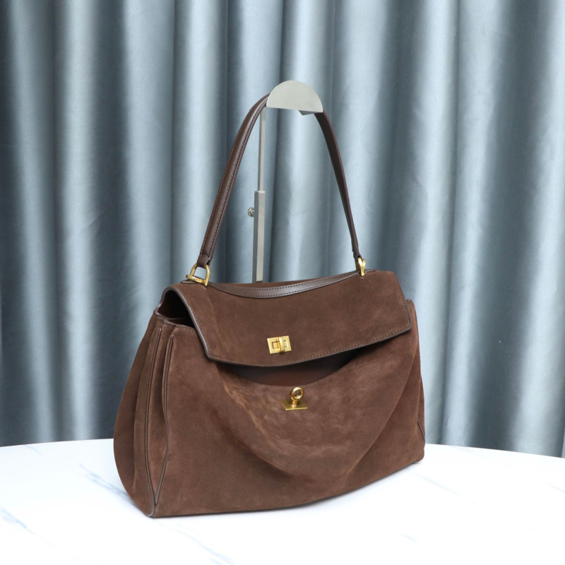 Rodeo Tote torba od prave kože s mat završnim slojem, zaključavanje, velika zapremina, ženska torba preko ramena u Kelly stilu, 25. model
