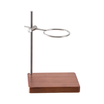 Set de suport pentru cafea pour-over din lemn masiv, cu filtru V60, cană din sticlă și accesorii din oțel inoxidabil