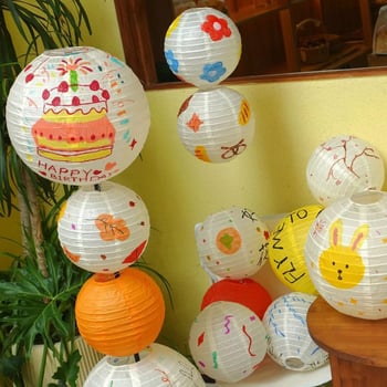 Felinare pictate pentru Festivalul Lunii — kit DIY pentru decor, pentru copii și grădiniță, lucrate manual