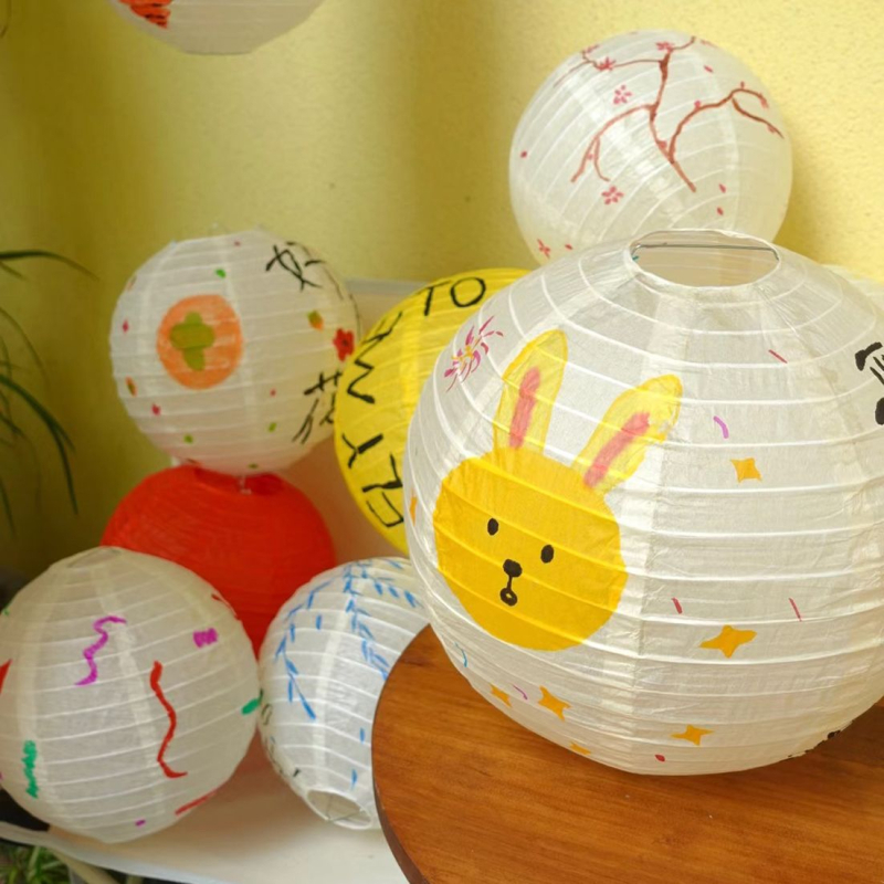 Felinare pictate pentru Festivalul Lunii — kit DIY pentru decor, pentru copii și grădiniță, lucrate manual