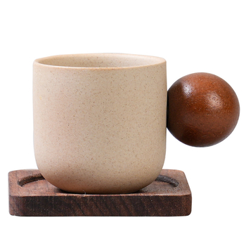 Ceașcă espresso în stil japonez din lut, bol ceramic lucrat manual, ceașcă de cafea din ceramică pentru uz casnic