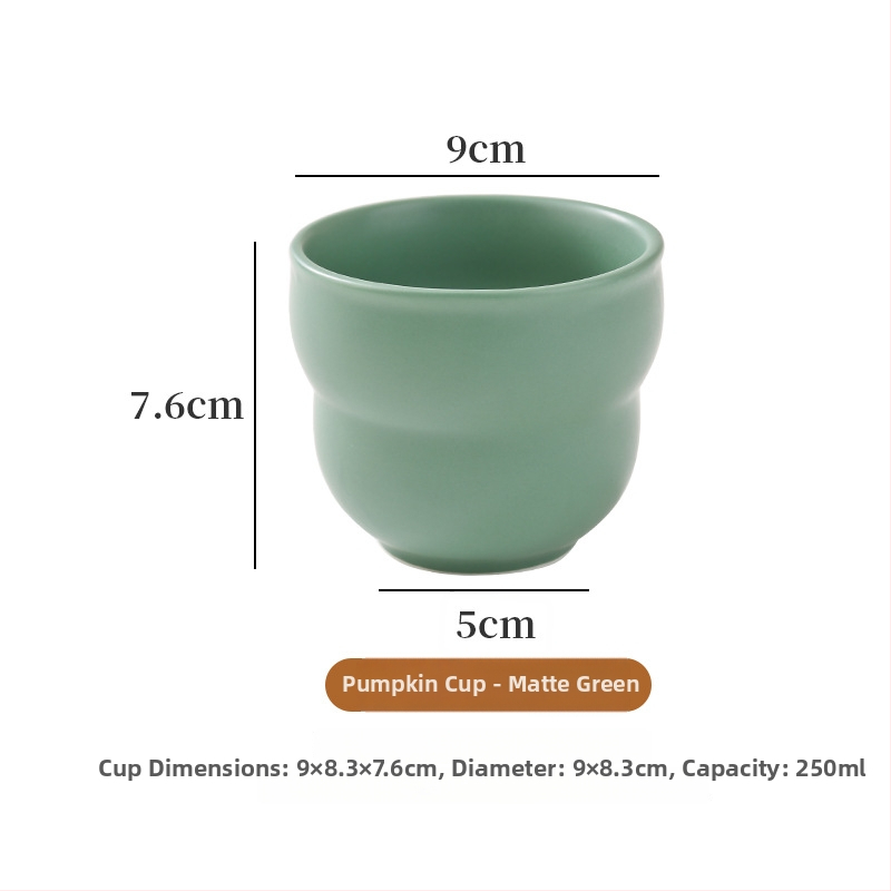 Set de cești ceramice pentru degustare de cafea, artă latte, în culori, stil nordic