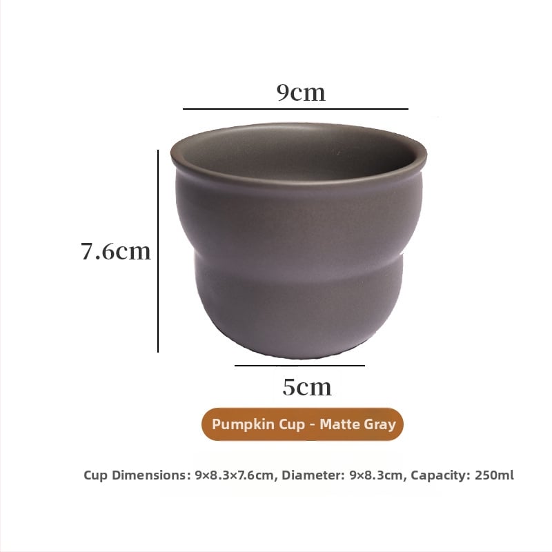 Set de cești ceramice pentru degustare de cafea, artă latte, în culori, stil nordic