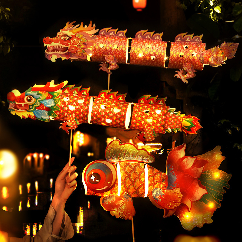 Lămpi din hârtie pentru Festivalul de Toamnă, kit DIY pentru copii, pești koi și peștișori aurii, decor pentru aniversări