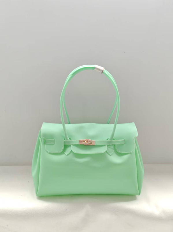 Jellybirkin Jelly torba sa zatvaračem i prešivima, velika kapaciteta, PVC torba za ramena