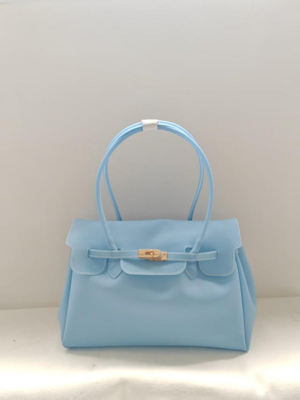 Jellybirkin Jelly torba sa zatvaračem i prešivima, velika kapaciteta, PVC torba za ramena