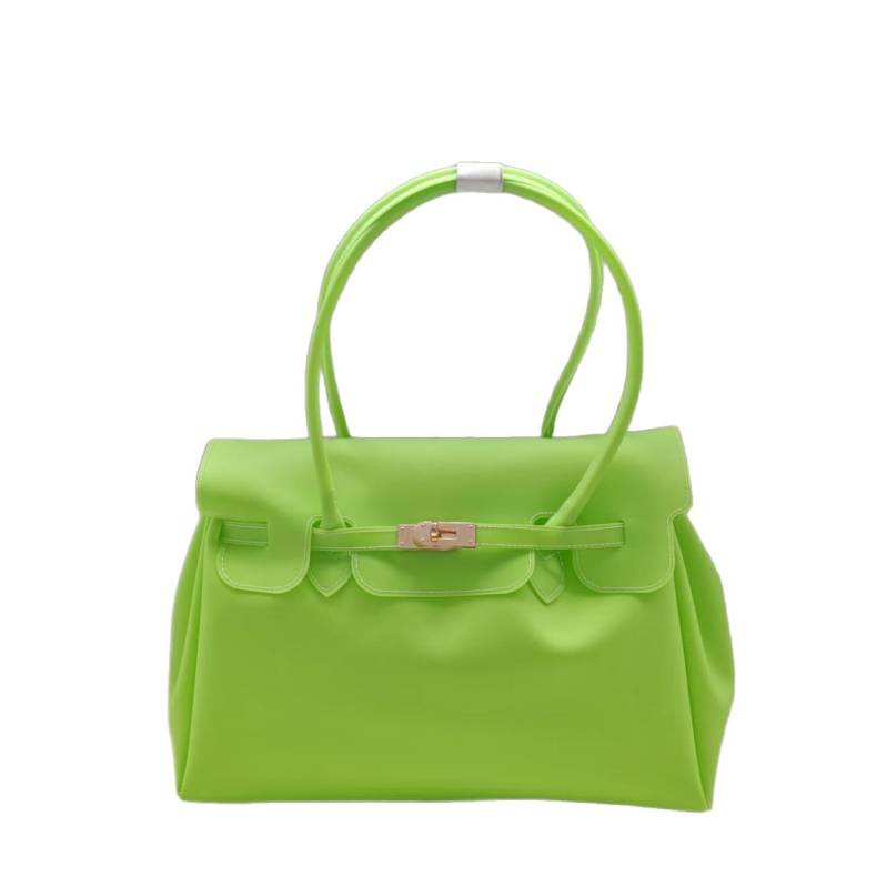 Jellybirkin Jelly torba sa zatvaračem i prešivima, velika kapaciteta, PVC torba za ramena