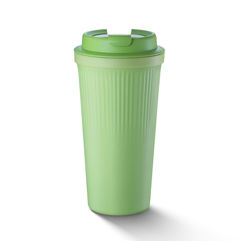 Cană de cafea din plastic izolantă, stil Ins, protecție împotriva arsurilor, senzație premium, portabilă, etanșă la scurgeri