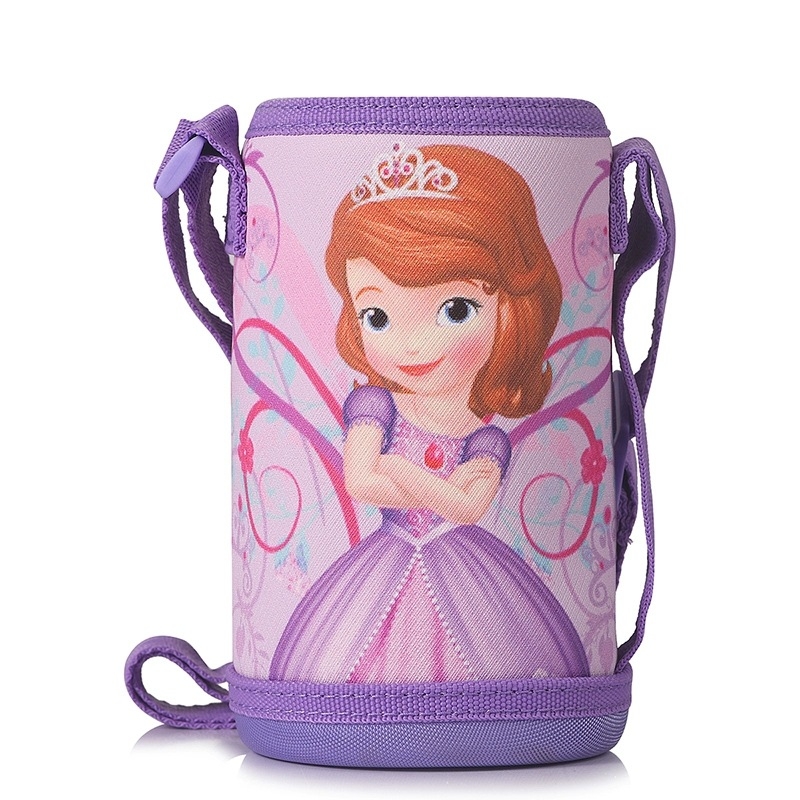 Husă izolatoare pentru paharul copiilor cu design desen animat, protecție pentru sticla de apă, geantă crossbody, curea pentru sticlă și șnur de purtare, disponibilă în mai multe stiluri.