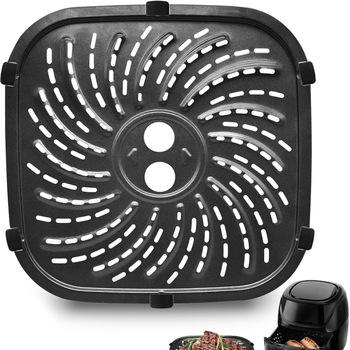 Set de accesorii din silicon pentru friteuza cu aer: tavă de prăjit 6QT și suport 8QT, compatibil cu PowerXL Vortex Pro