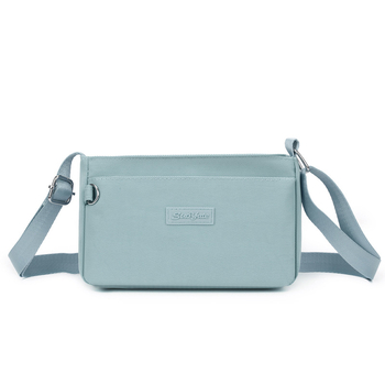 Ελαφριά αδιάβροχη τσάντα από νάιλον, κομψή crossbody για καθημερινή χρήση, γυναικεία τσάντα ώμου με θήκη για κινητό