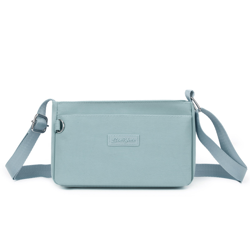 Ελαφριά αδιάβροχη τσάντα από νάιλον, κομψή crossbody για καθημερινή χρήση, γυναικεία τσάντα ώμου με θήκη για κινητό