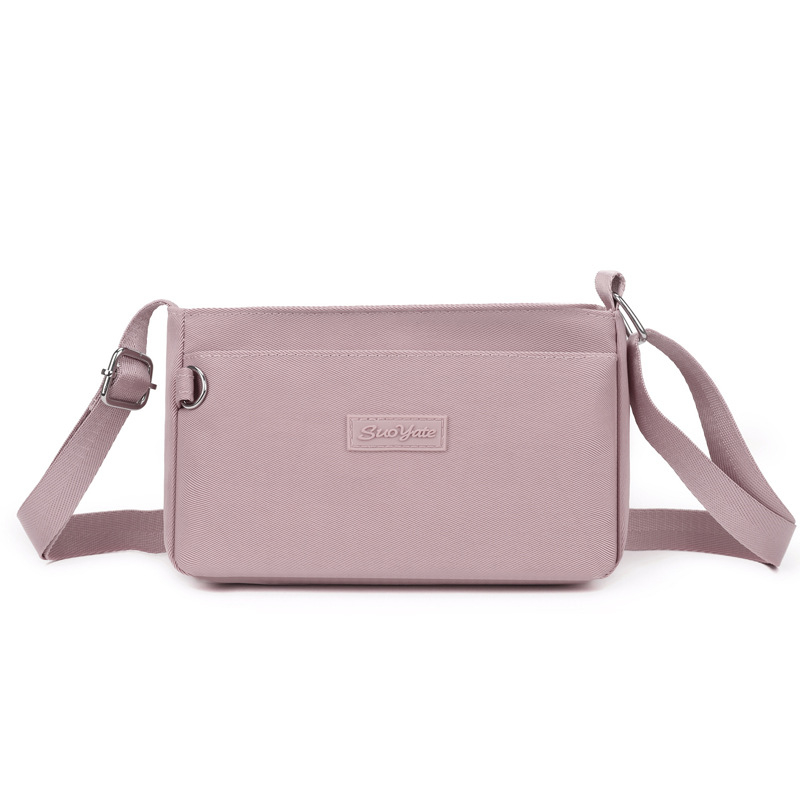 Ελαφριά αδιάβροχη τσάντα από νάιλον, κομψή crossbody για καθημερινή χρήση, γυναικεία τσάντα ώμου με θήκη για κινητό