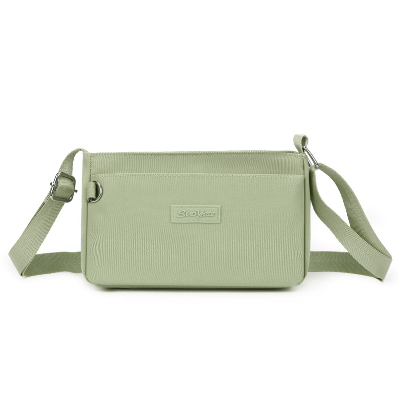 Ελαφριά αδιάβροχη τσάντα από νάιλον, κομψή crossbody για καθημερινή χρήση, γυναικεία τσάντα ώμου με θήκη για κινητό