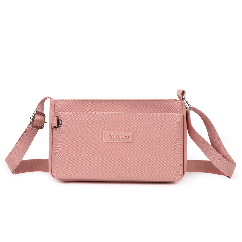 Ελαφριά αδιάβροχη τσάντα από νάιλον, κομψή crossbody για καθημερινή χρήση, γυναικεία τσάντα ώμου με θήκη για κινητό