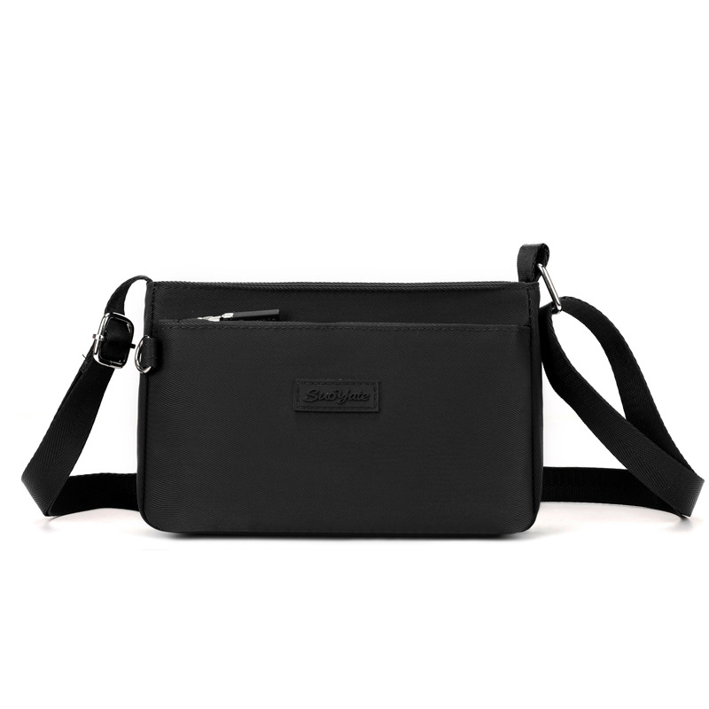 Ελαφριά αδιάβροχη τσάντα από νάιλον, κομψή crossbody για καθημερινή χρήση, γυναικεία τσάντα ώμου με θήκη για κινητό