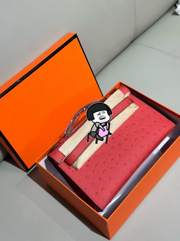 Ženska torbica od prave kože s uzorkom nojeve kože, prva generacija, 2024, torba za ruku/ramu/crossbody, elegantna i profinjena