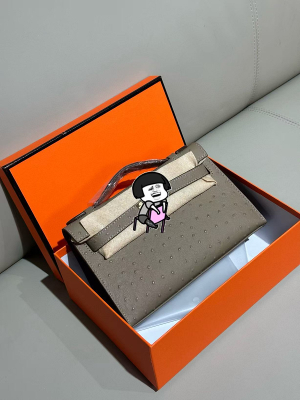 Ženska torbica od prave kože s uzorkom nojeve kože, prva generacija, 2024, torba za ruku/ramu/crossbody, elegantna i profinjena