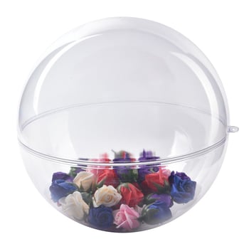 Bile ornamentale transparente mari pentru Crăciun, din plastic acrilic goale, dimensiuni 20, 25, 30 și 40 cm