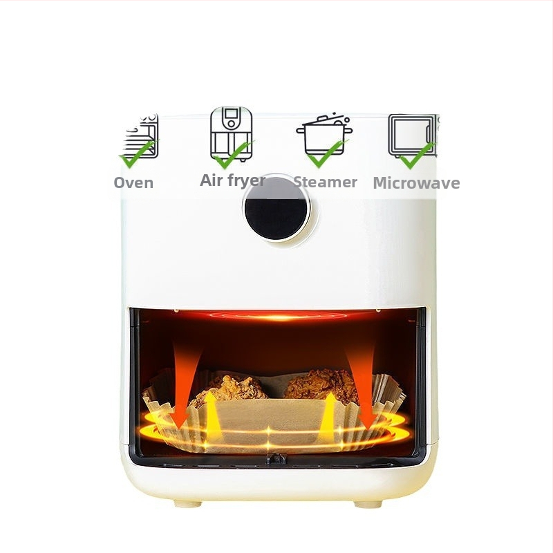 Tavă pătrată din hârtie pentru friteza cu aer, absorbantă de ulei, hârtie de copt cu acoperire din silicon