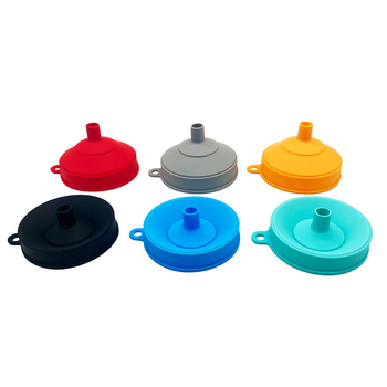 Pâlnie din silicon mare, pliabilă, diametru 11 cm, pentru uleiuri și lichide