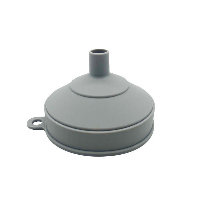 Pâlnie din silicon mare, pliabilă, diametru 11 cm, pentru uleiuri și lichide