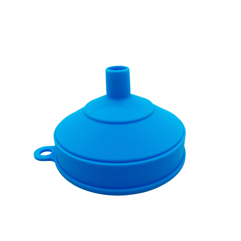 Pâlnie din silicon mare, pliabilă, diametru 11 cm, pentru uleiuri și lichide
