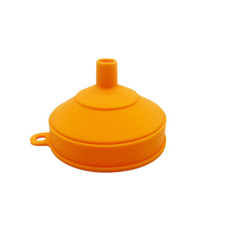 Pâlnie din silicon mare, pliabilă, diametru 11 cm, pentru uleiuri și lichide