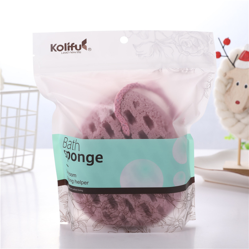 Set de baie pentru călătorie: minge de baie, floare de baie și burete moale de exfoliere pentru copii și adulți