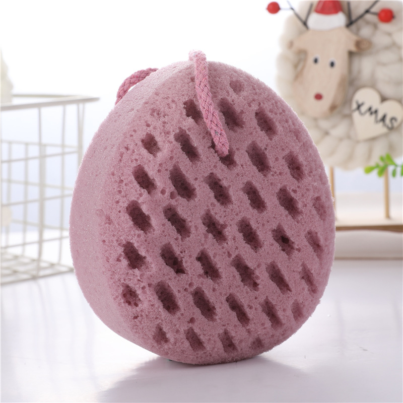 Set de baie pentru călătorie: minge de baie, floare de baie și burete moale de exfoliere pentru copii și adulți