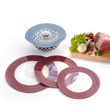 Capace din silicon pentru oale – rotunde, multifuncționale, pentru bucătărie, în diferite dimensiuni pentru conservarea alimentelor