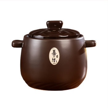 Oală ceramică pentru uz casnic, compatibilă cu aragazul, rezistentă la temperaturi înalte, oală mare de lut pentru supe