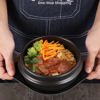 Kórejský kamenný hrniec na bibimbap a kórejskú kuchyňu, odolný voči vysokým teplotám, 1 l keramický hrniec, Doenjang jjigae a Samgyetang