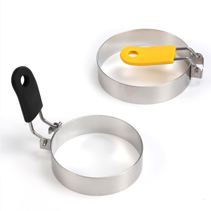 Formă circulară pentru omletă din oțel inoxidabil 304 – pentru omletă, clătite, prăjituri și prăjituri de orez