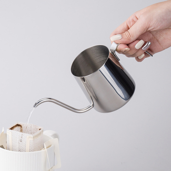 Cană de filtrație pentru cafea cu gât de lebădă din oțel inoxidabil 304, culori pastel macaron, design minimalist