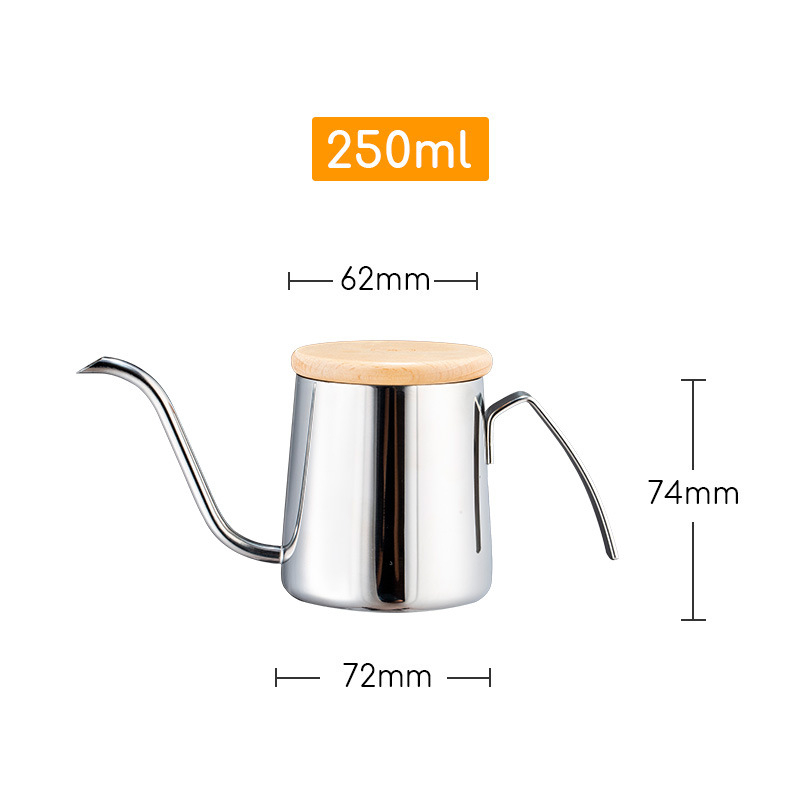 Cană de filtrație pentru cafea cu gât de lebădă din oțel inoxidabil 304, culori pastel macaron, design minimalist