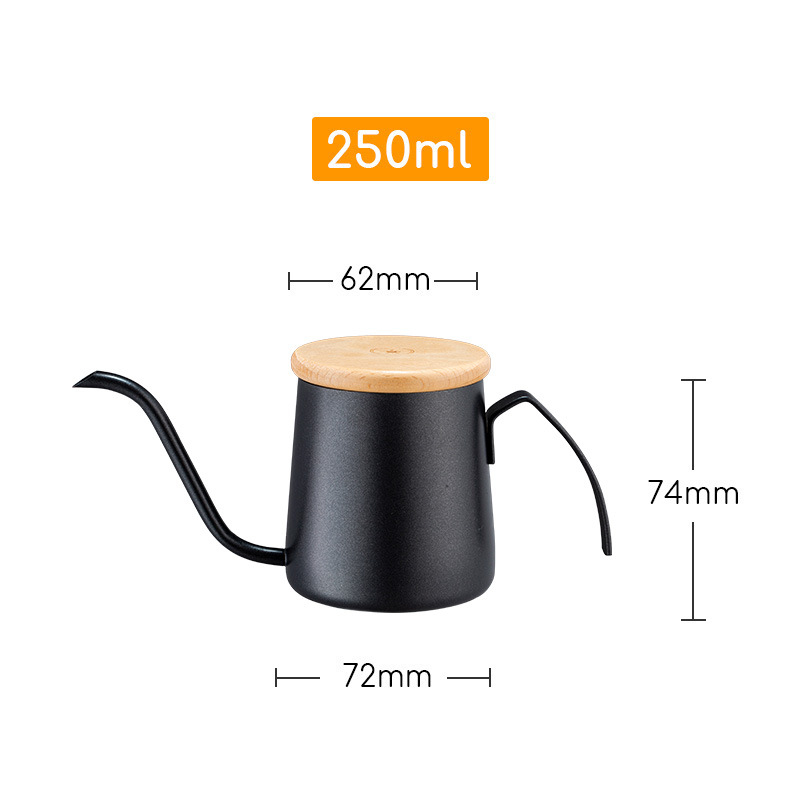 Cană de filtrație pentru cafea cu gât de lebădă din oțel inoxidabil 304, culori pastel macaron, design minimalist