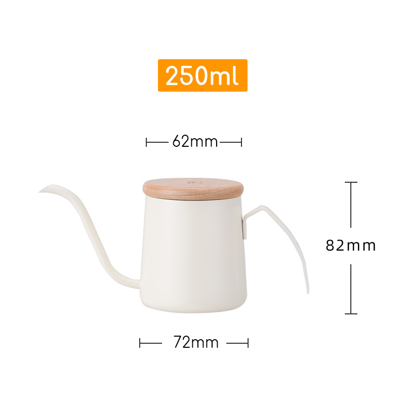 Cană de filtrație pentru cafea cu gât de lebădă din oțel inoxidabil 304, culori pastel macaron, design minimalist