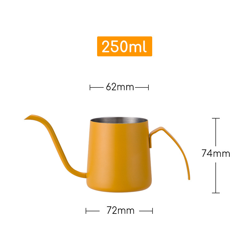 Cană de filtrație pentru cafea cu gât de lebădă din oțel inoxidabil 304, culori pastel macaron, design minimalist