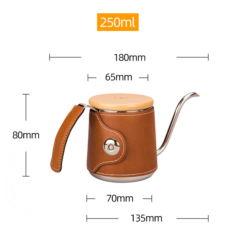 Cană de filtrație pentru cafea cu gât de lebădă din oțel inoxidabil 304, culori pastel macaron, design minimalist