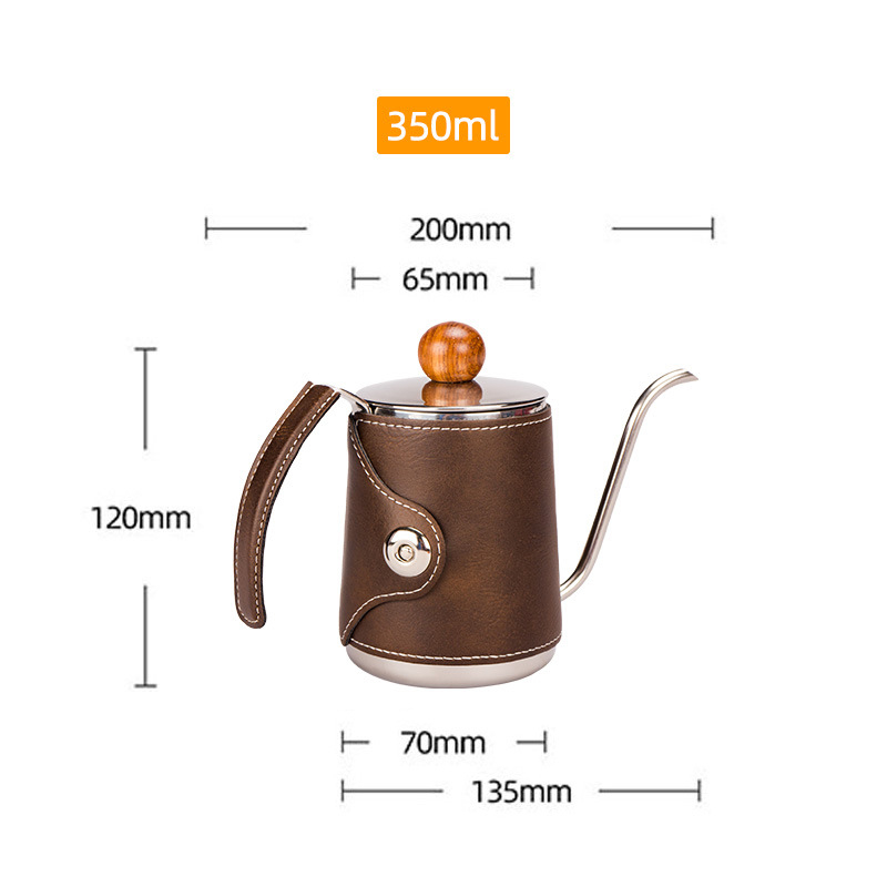 Cană de filtrație pentru cafea cu gât de lebădă din oțel inoxidabil 304, culori pastel macaron, design minimalist