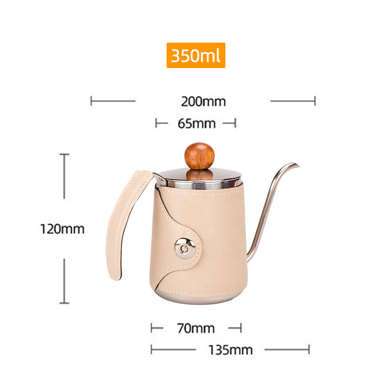 Cană de filtrație pentru cafea cu gât de lebădă din oțel inoxidabil 304, culori pastel macaron, design minimalist