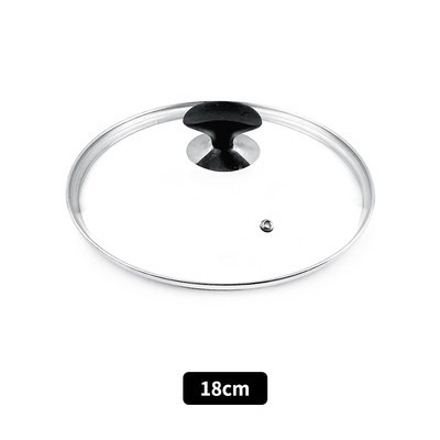 Capac din sticlă temperată pentru Snow pan și oale; potrivește cu diametrele 16, 18, 20, 22 și 24 cm; capace transparente pentru oală de lapte, oală de supă și o tigaie cu fund plat