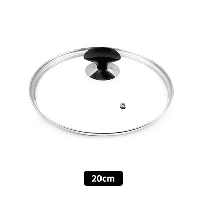 Capac din sticlă temperată pentru Snow pan și oale; potrivește cu diametrele 16, 18, 20, 22 și 24 cm; capace transparente pentru oală de lapte, oală de supă și o tigaie cu fund plat
