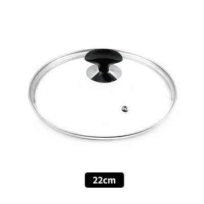 Capac din sticlă temperată pentru Snow pan și oale; potrivește cu diametrele 16, 18, 20, 22 și 24 cm; capace transparente pentru oală de lapte, oală de supă și o tigaie cu fund plat