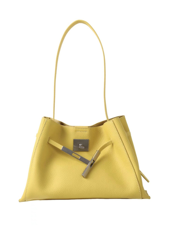 Miss Summer Ženska torbica od prave kože, crossbody tote bucket stil, zrnat uzorak na gornjem sloju